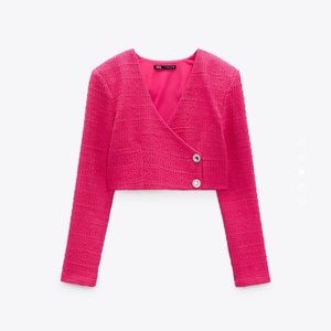Zara Tweed Crop Jacket